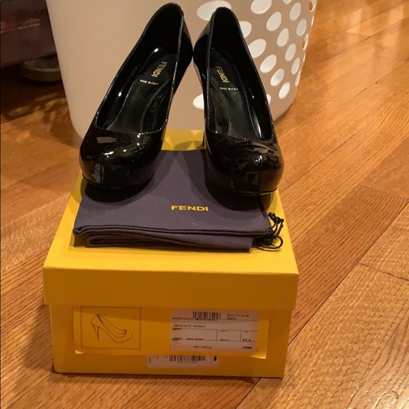 Fendi Decolette Vernice front platform pumps - Picture 6 of 7